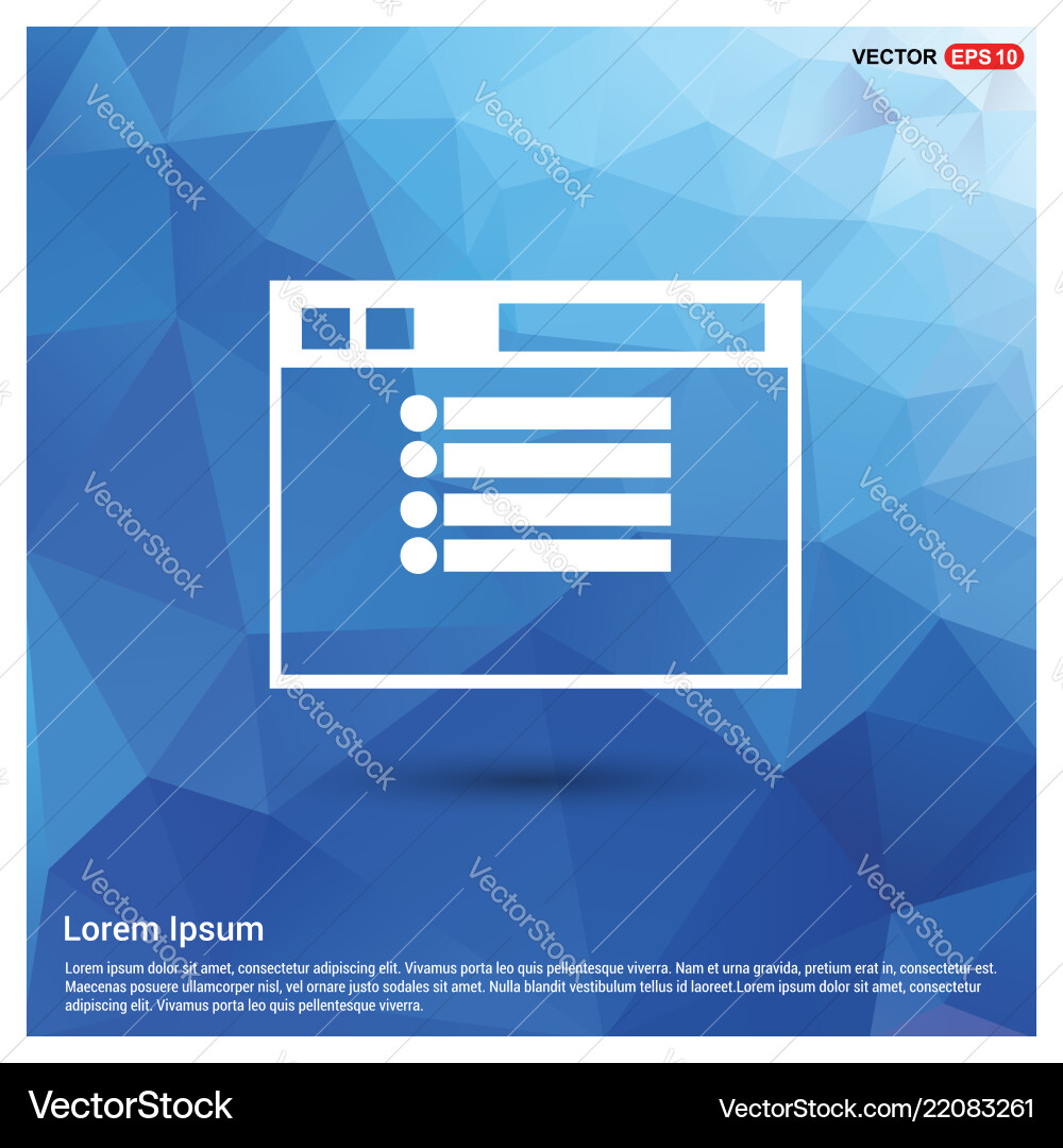 App window interface icon vector image