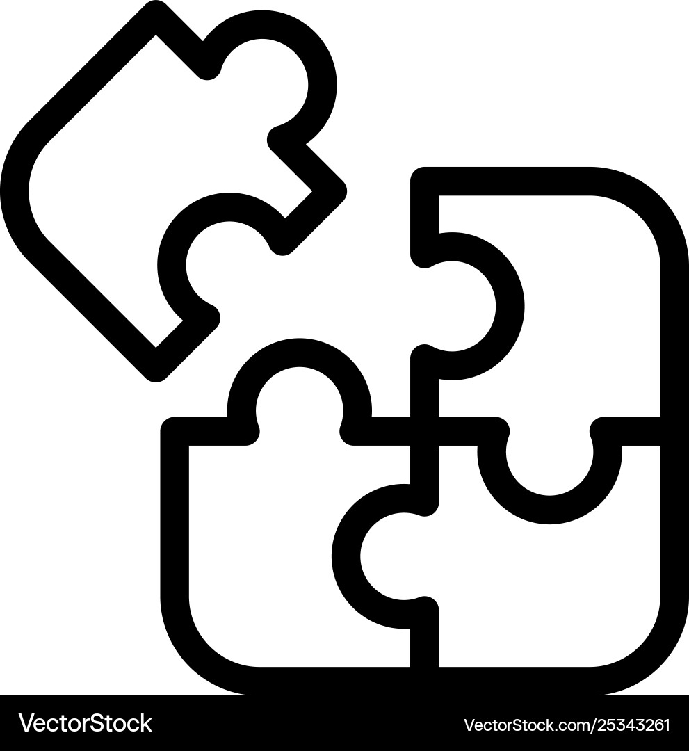 Business-Spiel Logik Puzzle quadratisch blau und rot Business-Spiel Logik Puzzle quadratisch blau und rot vektorbild
