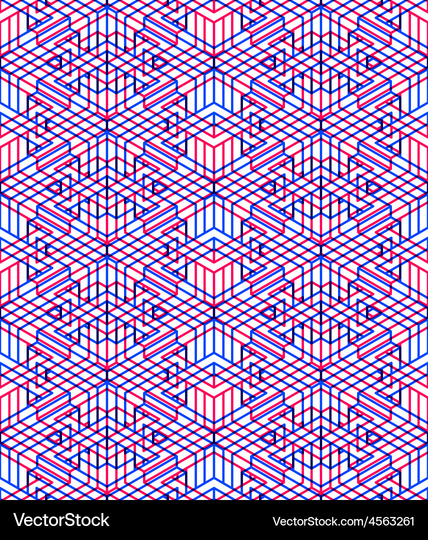 Endless colorful symmetric pattern graphic design Vector Image