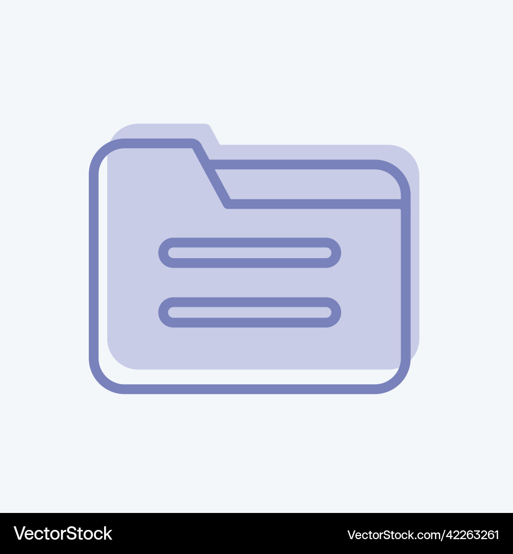 Icon folder suitable for web interface symbol two Icon folder suitable for web interface symbol two vector image