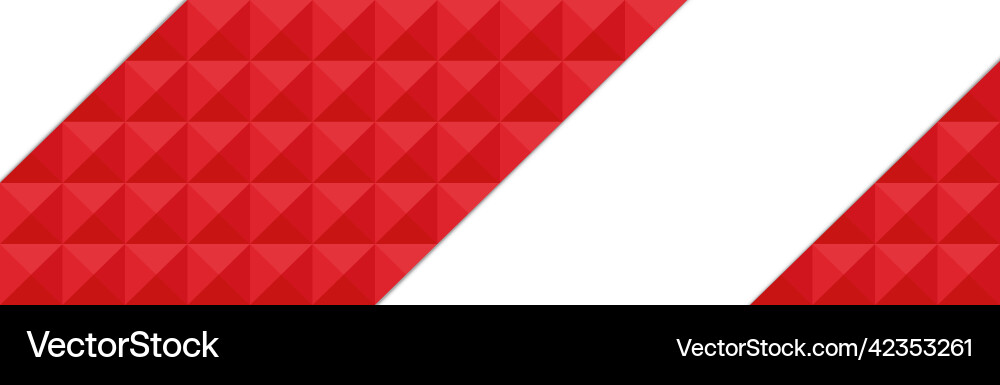 Panoramic red web background template of many Vector Image
