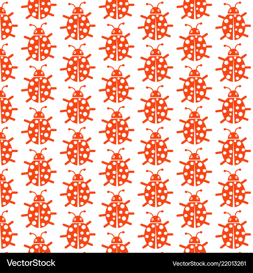 Pattern background bug icon Vector Image