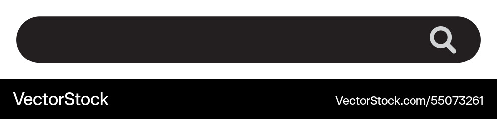 Simple search bar as part of user interface design vector image