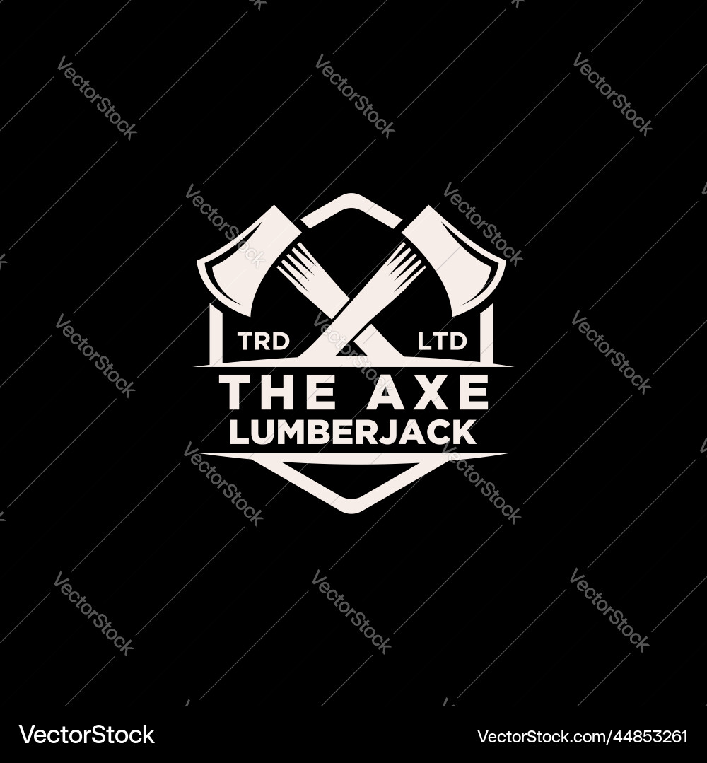 Vintage Axe Logo - Woodcut Style – Royalty-Free Vector | VectorStock, image size:1000x1079