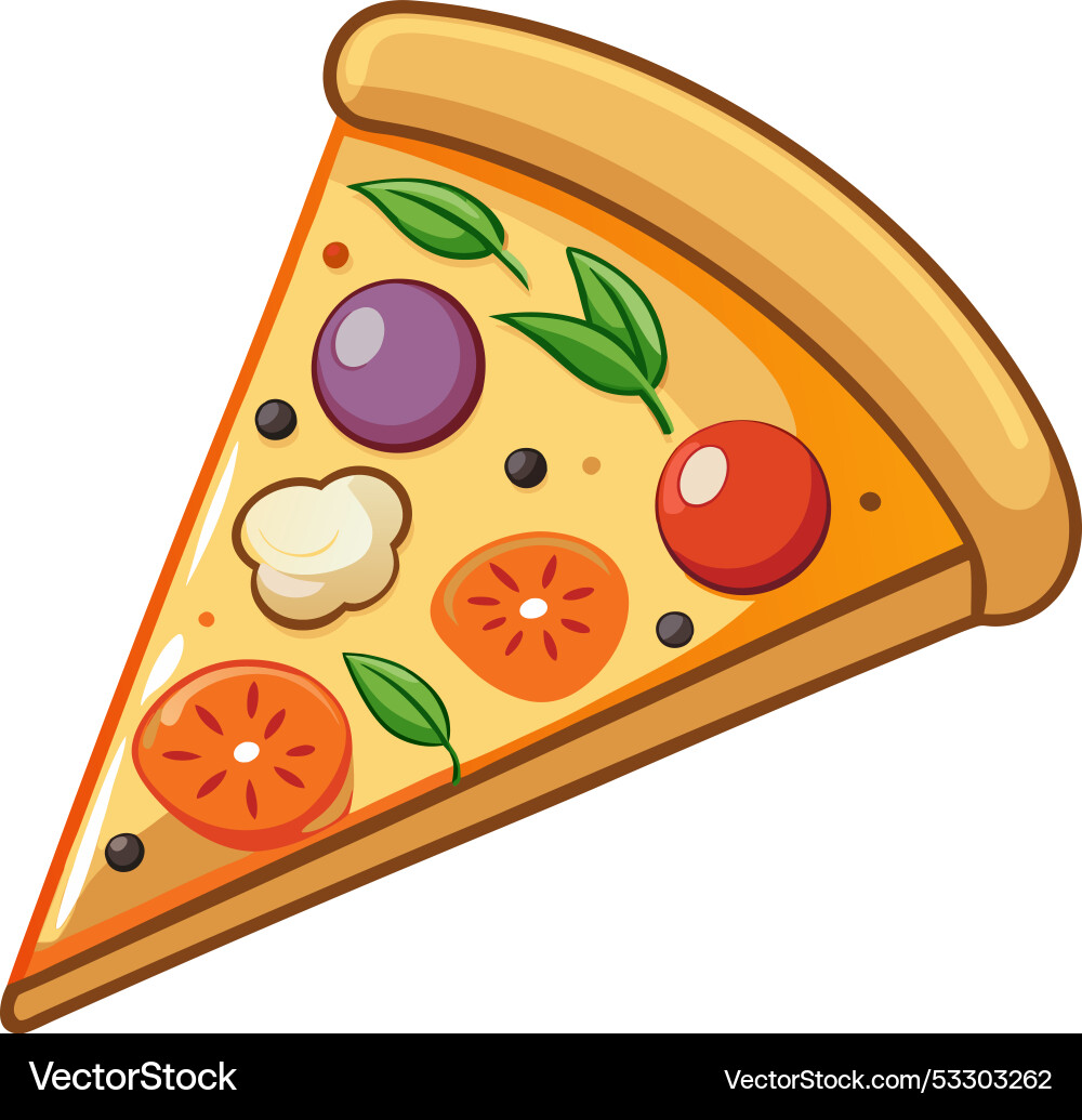 A image depicting slice of pizza Vector Image