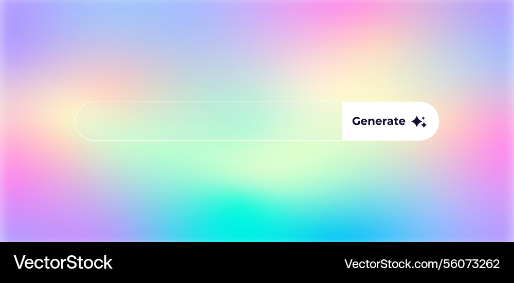 Ai interface design with gradient features vector image
