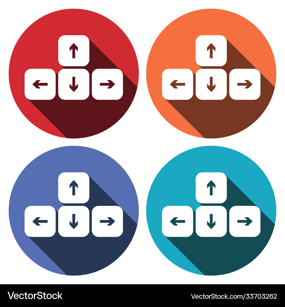 Computer keyboard icon flat design style modern vector image