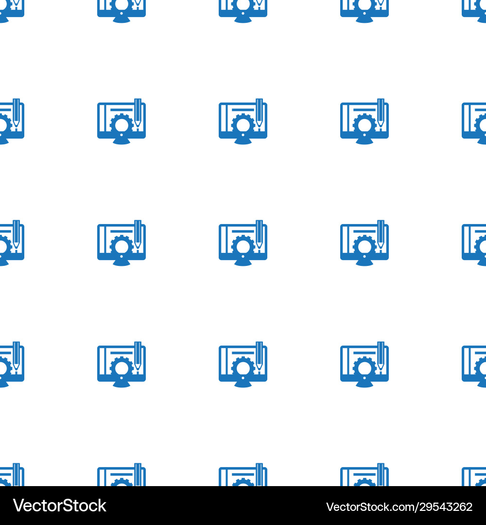 Content management icon pattern seamless isolated vector image