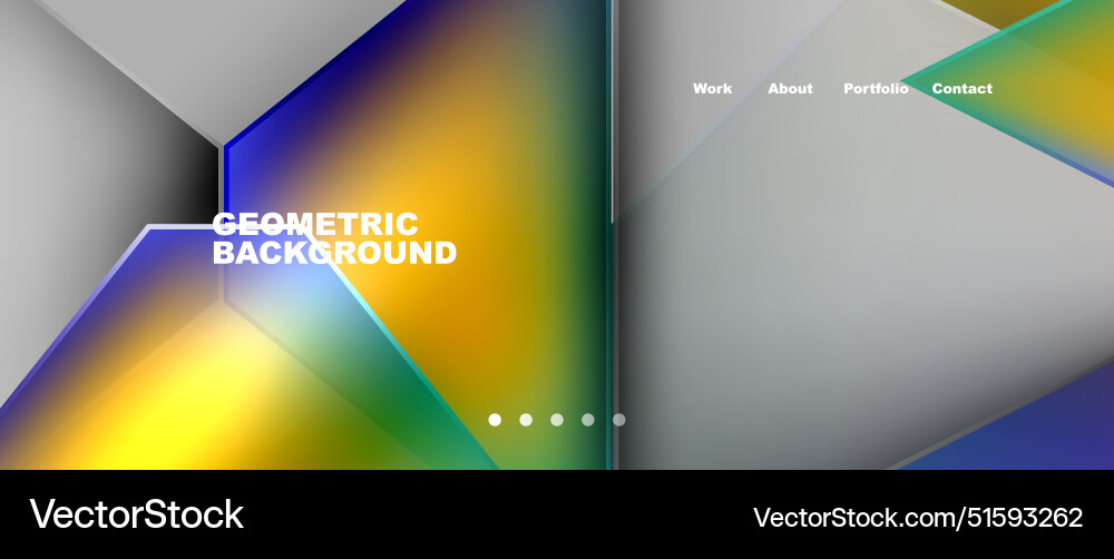 Gradient triangle geometric minimal wallpaper Vector Image