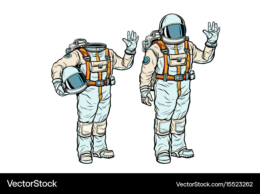 Retro Spacesuit Astronaut vector image