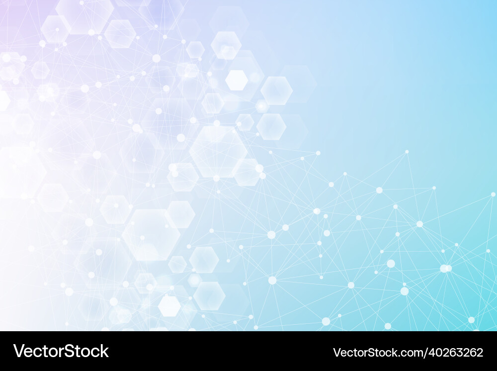 Science network pattern connecting lines and dots Science network pattern connecting lines and dots vector image