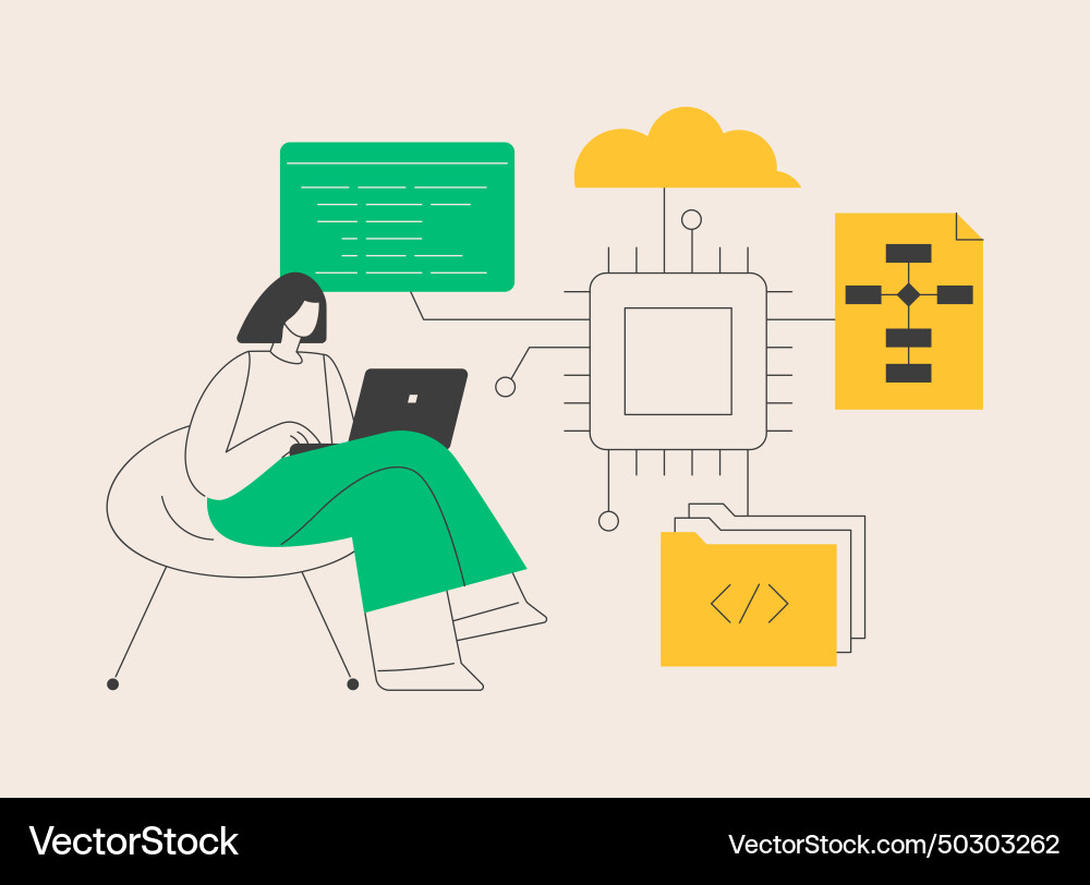 System software development abstract concept System software development abstract concept Vector Image