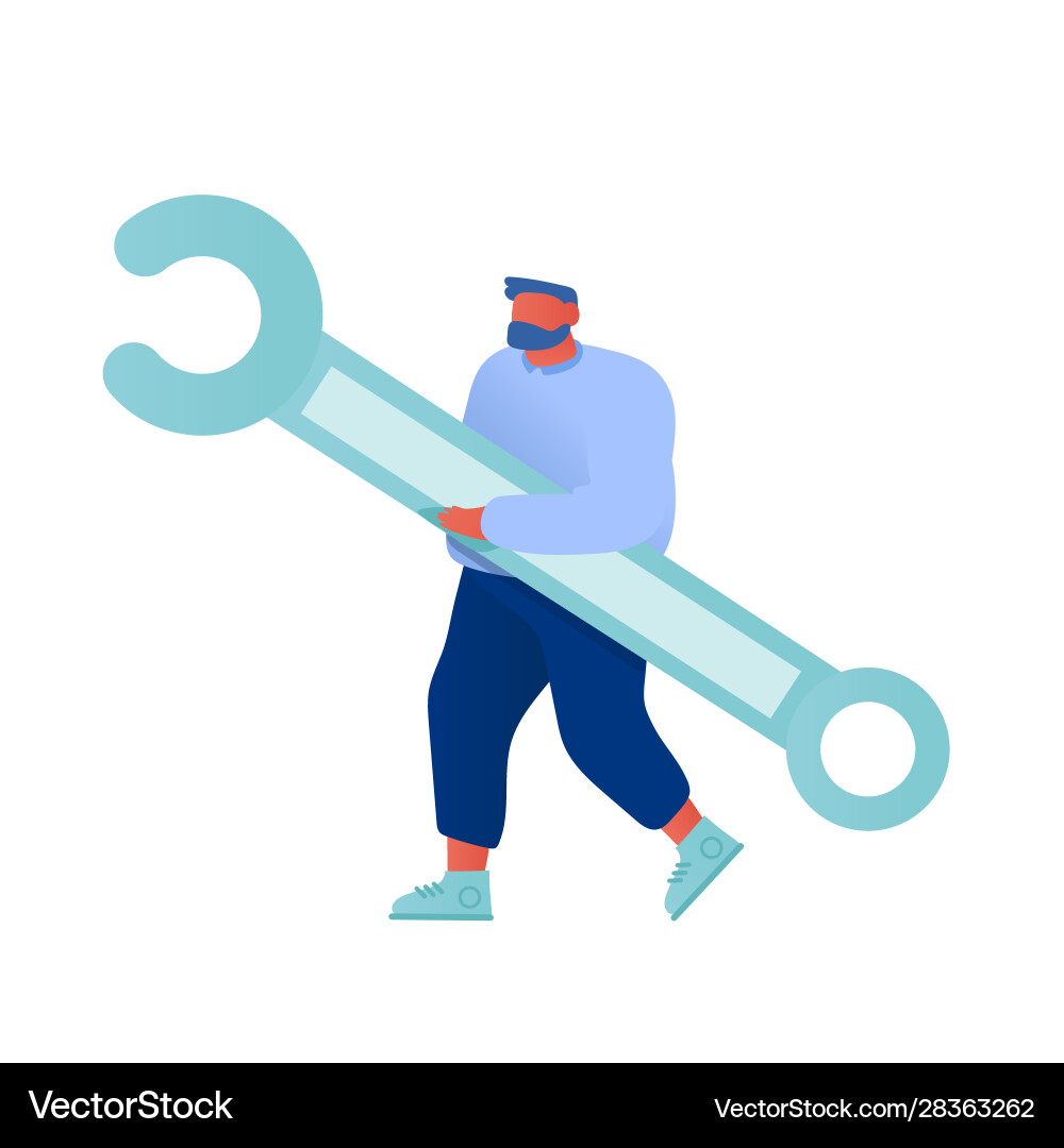 Technical Support Operator Vector Image
