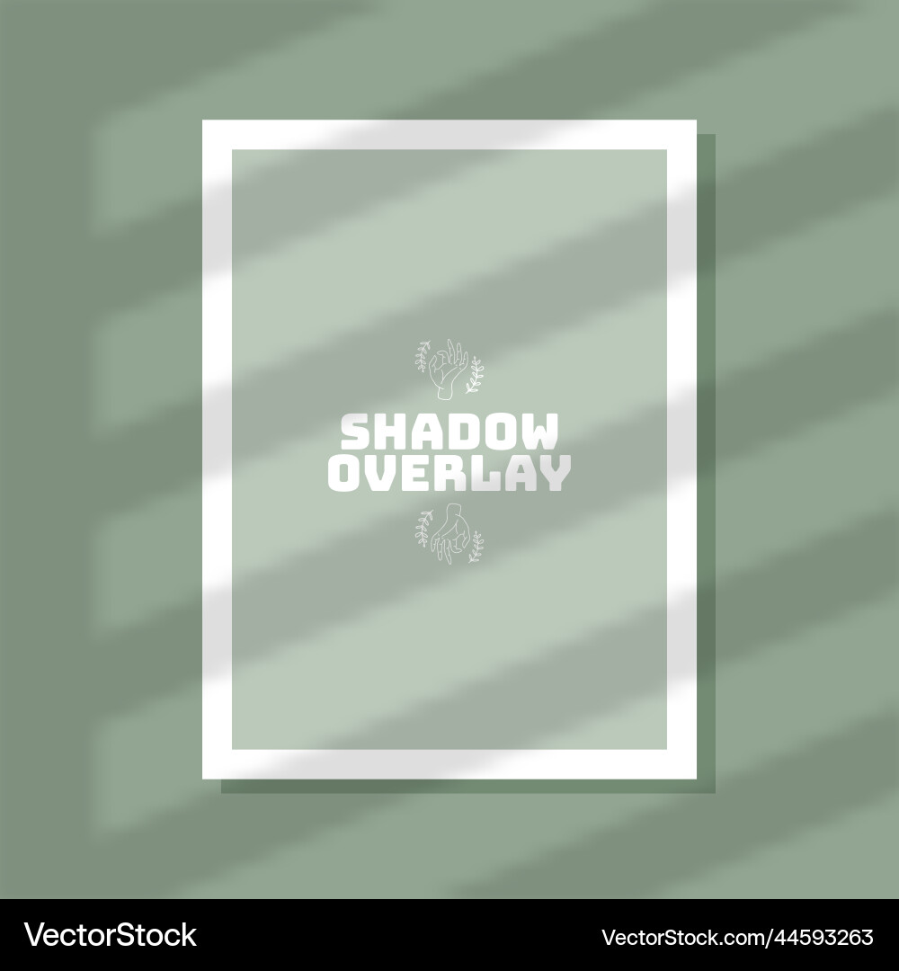 Paper with shadow overlay effect Vector Image