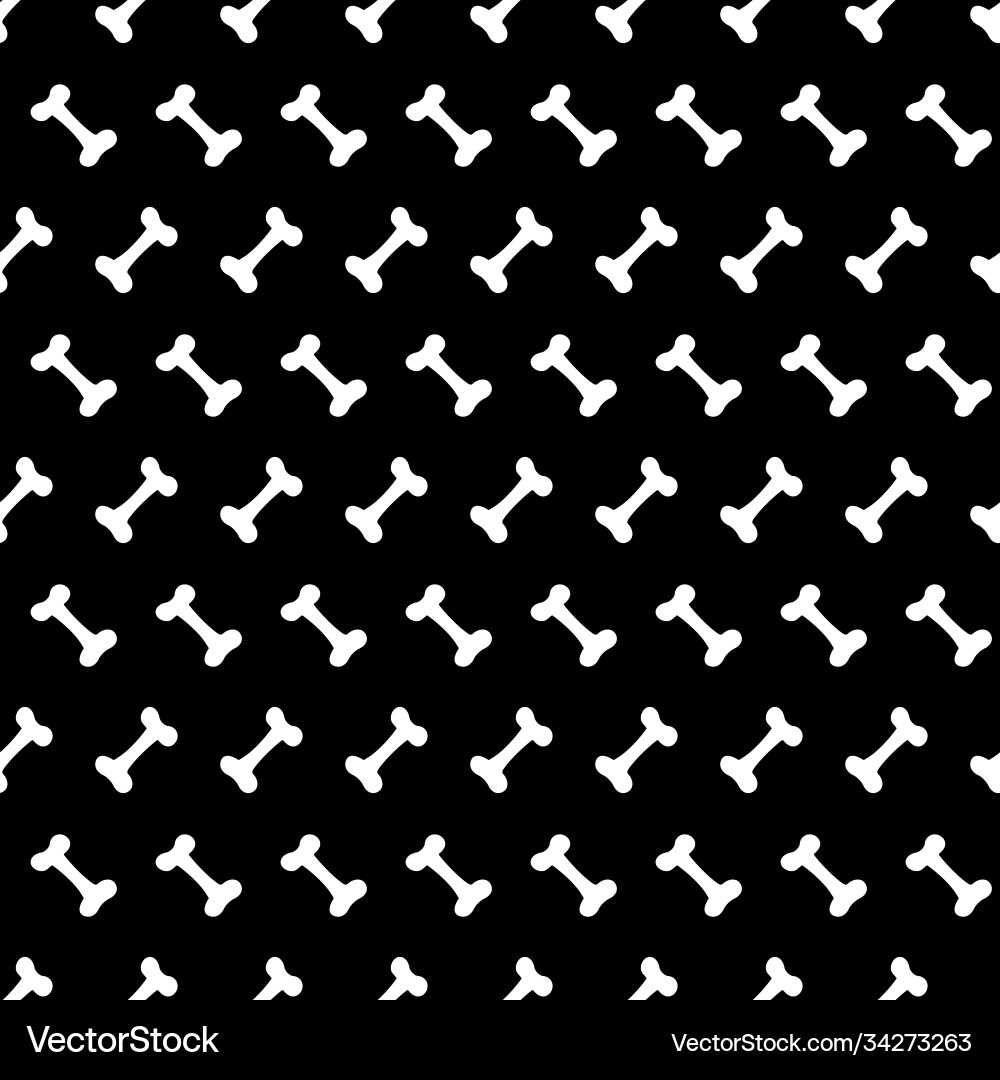 Seamless pattern with bones Vector Image
