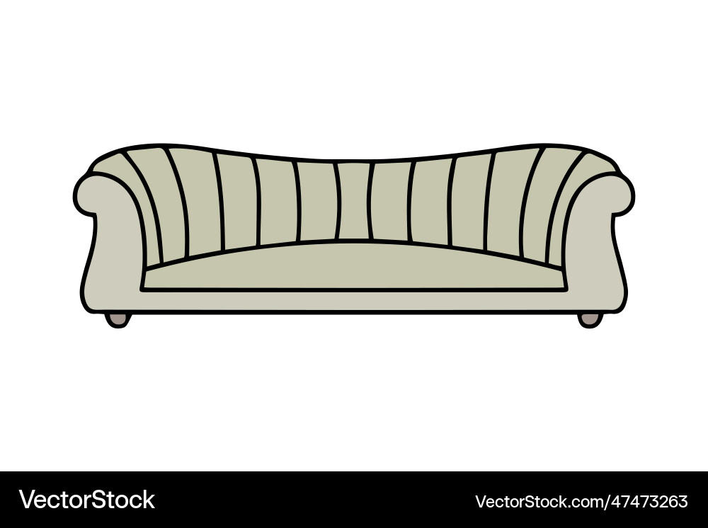 Sofa linear style sign for mobile concept and web Sofa linear style sign for mobile concept and web Vector Image