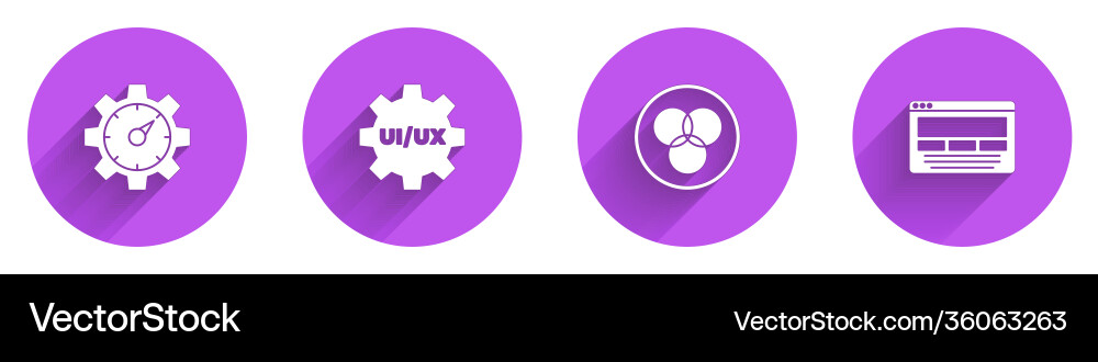 Website statistic ui oder ux design rgb Website statistic ui oder ux design rgb vektorbild