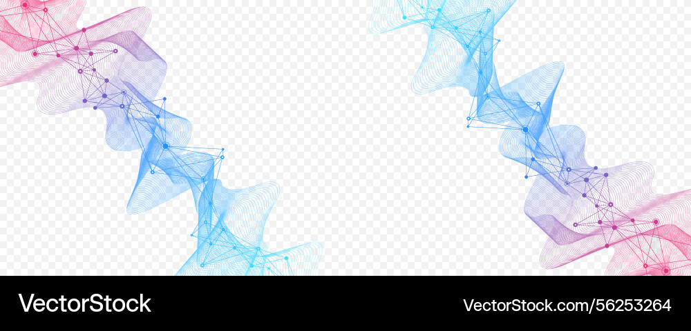 Abstract tech network connection dots digital Abstract tech network connection dots digital vector image