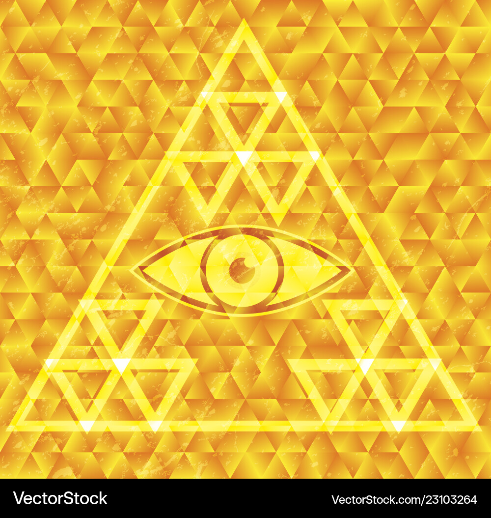 All seeing eye All seeing eye vector image