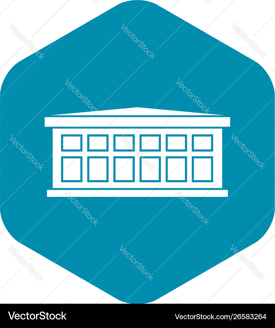 Building icon simple style Vector Image