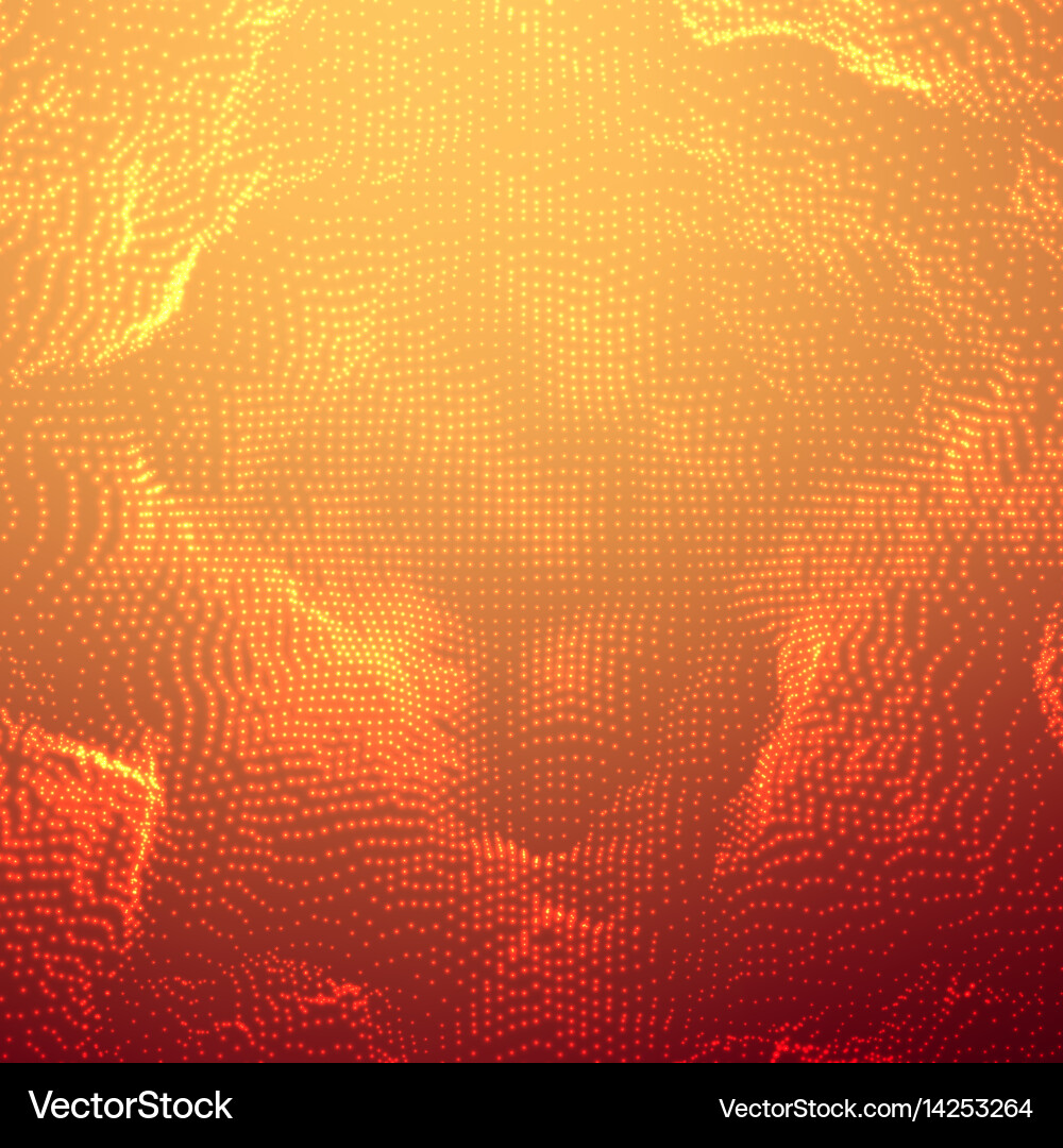 Dynamic Point Mesh Background vector image