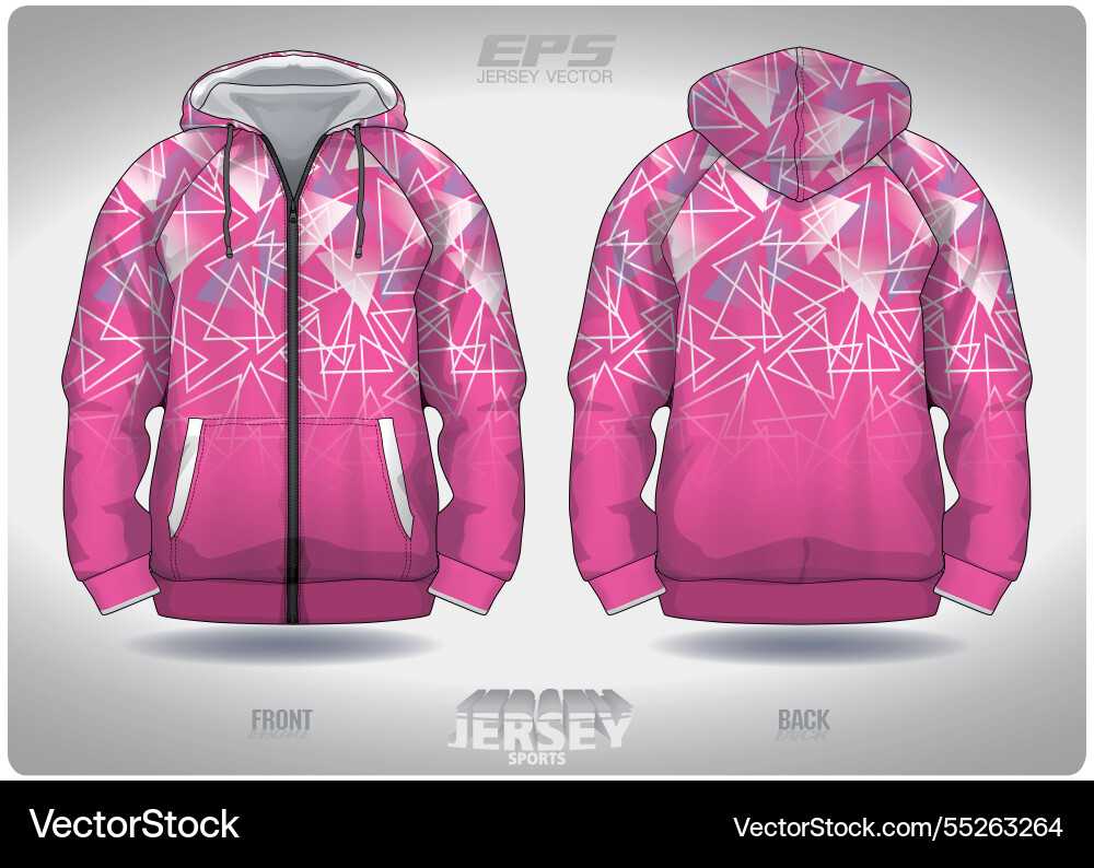 Eps jersey sports shirt pink white triangle Eps jersey sports shirt pink white triangle vector image