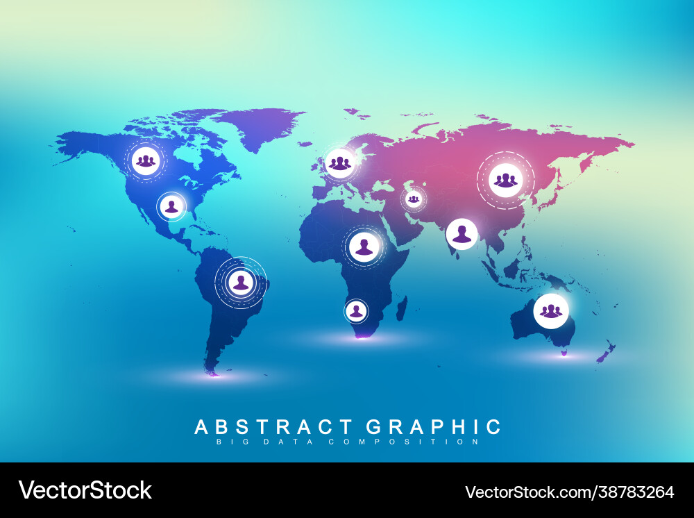 Global Network Connection vector image