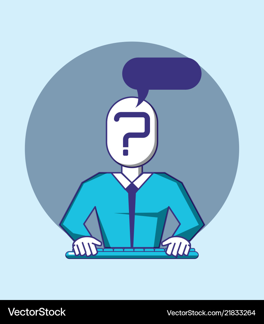Man using keyboard fintech concept Man using keyboard fintech concept vector image