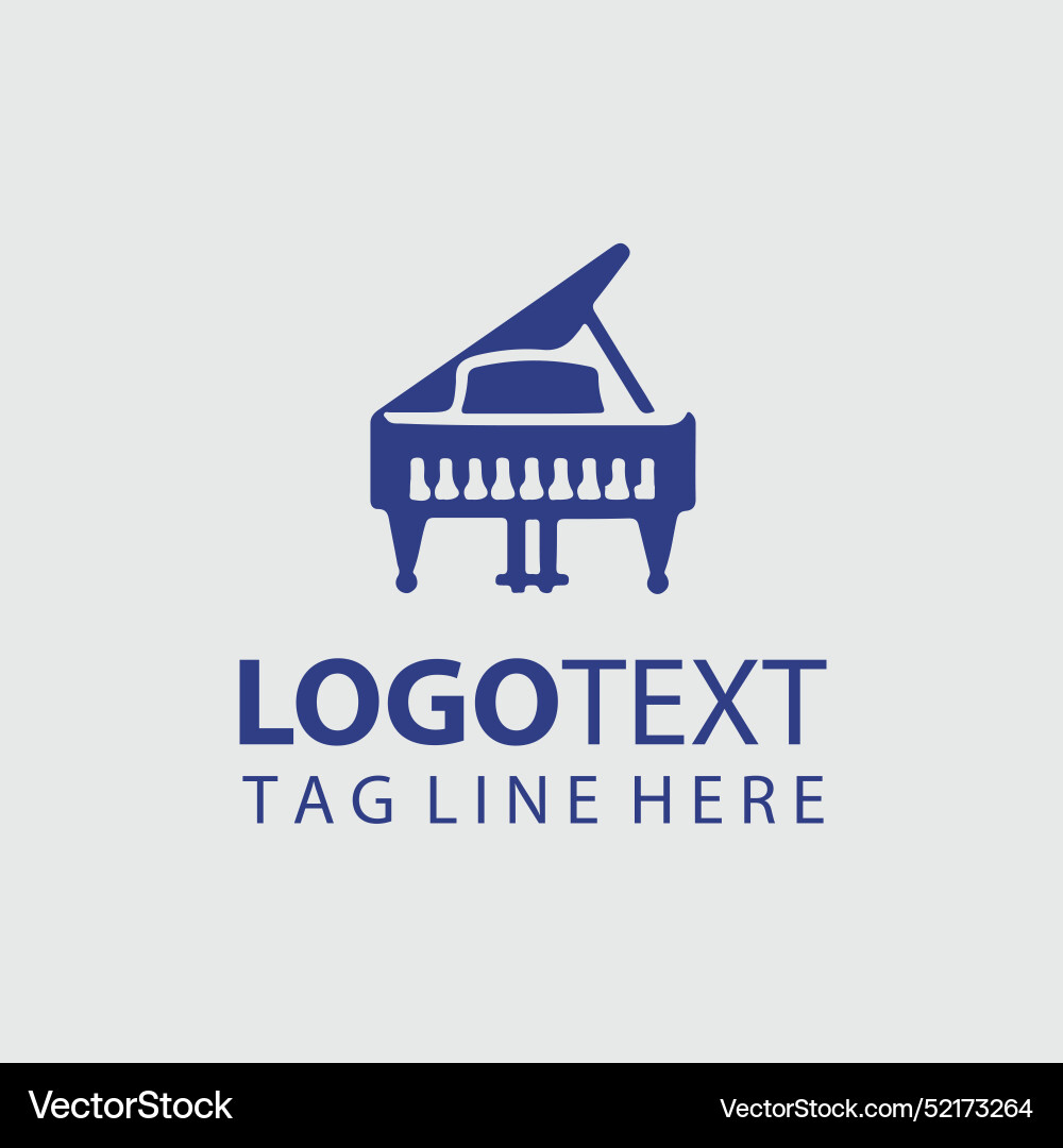 Piano logo Royalty Free Vector Image - VectorStock