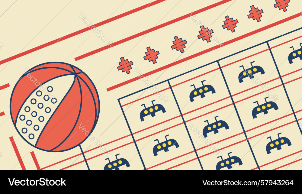 Pixel Invaders Retro Game Vector Image