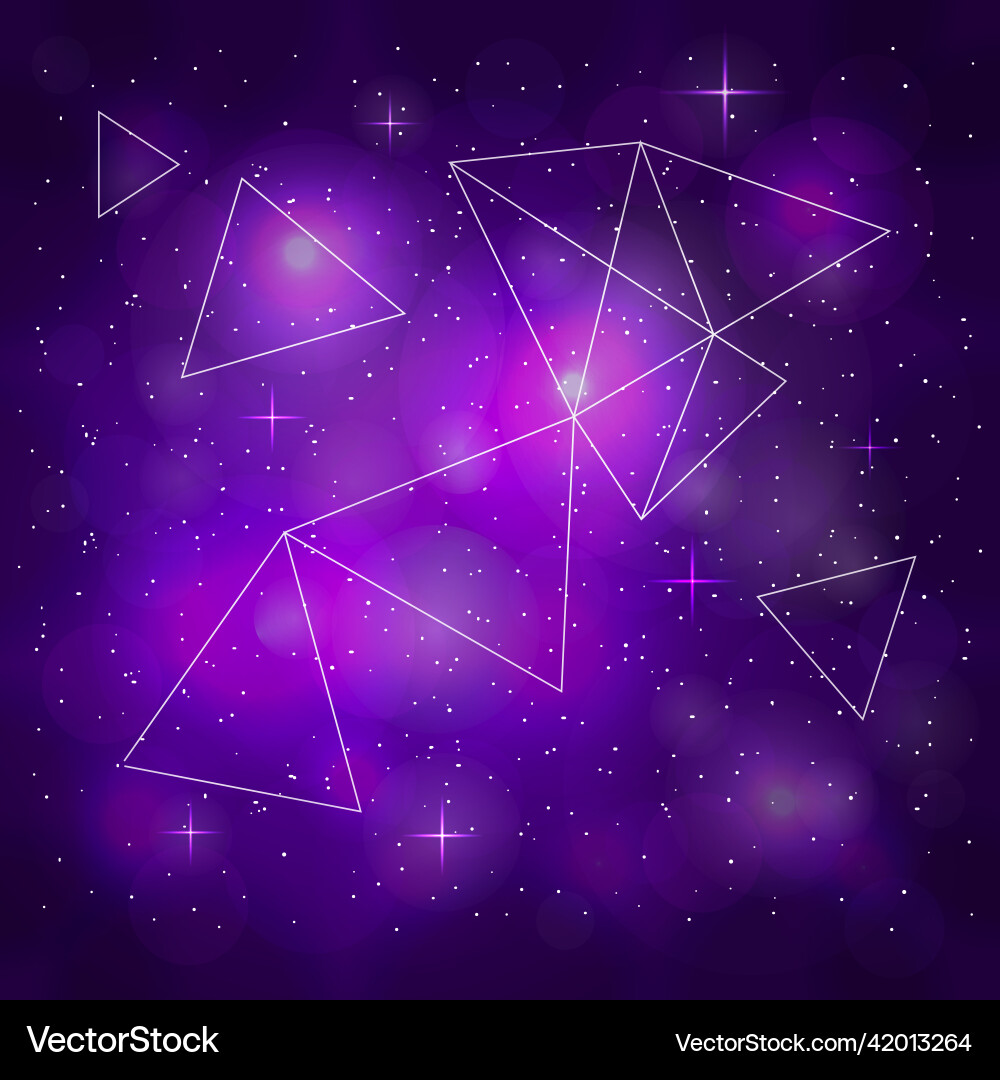 Violet outer space background Vector Image