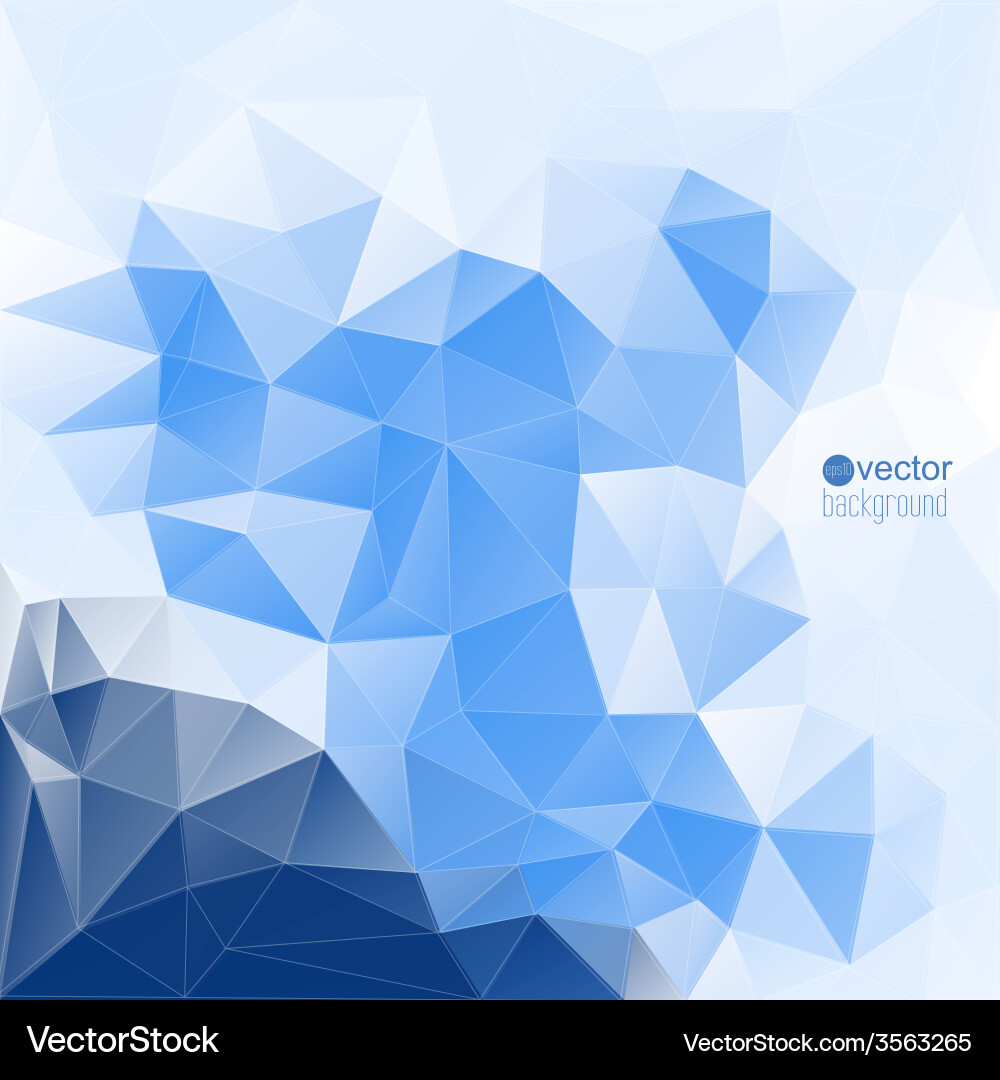 Abstract background with triangles and polygon Vector Image