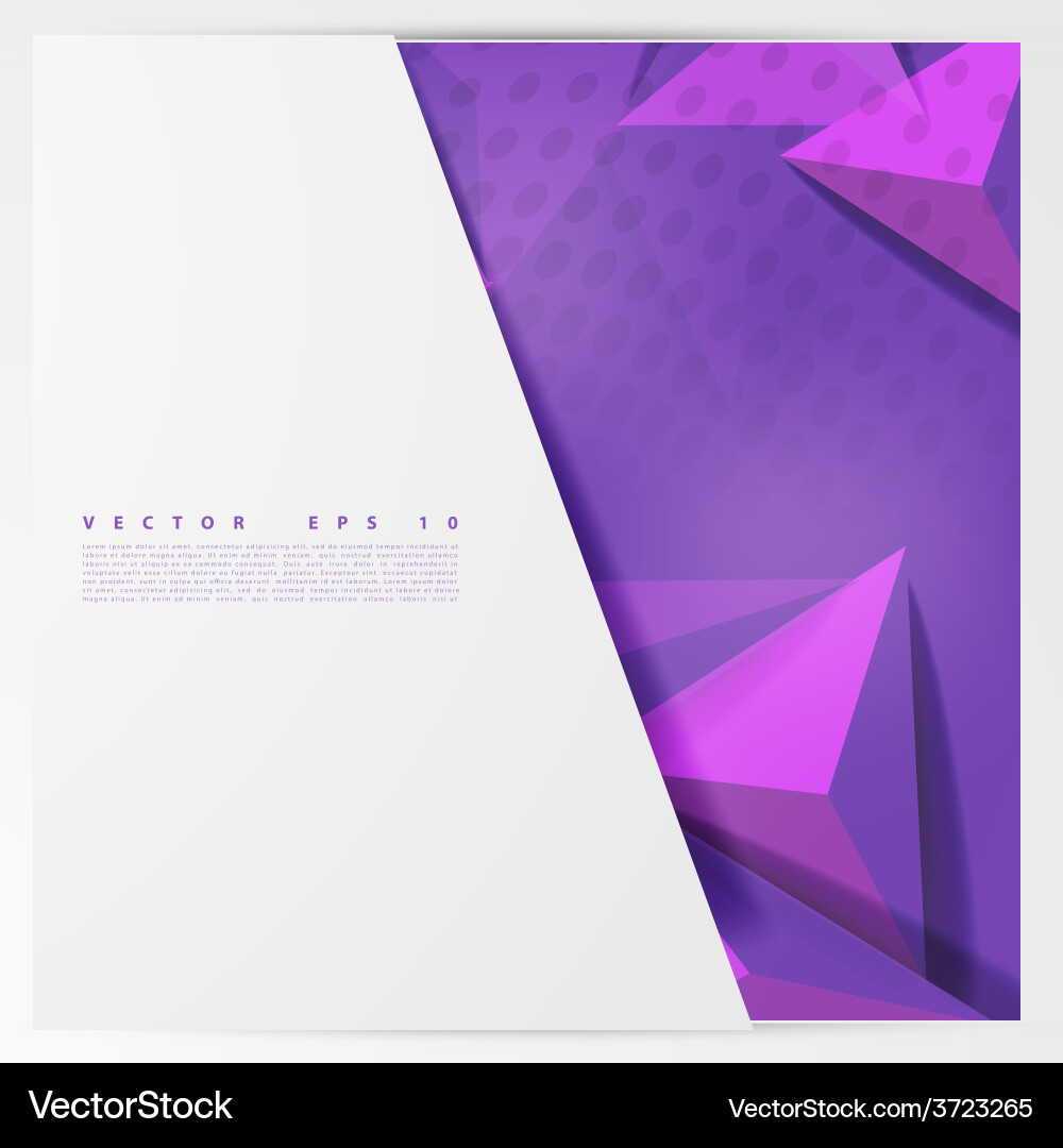 Background abstract polygon triangle Vector Image