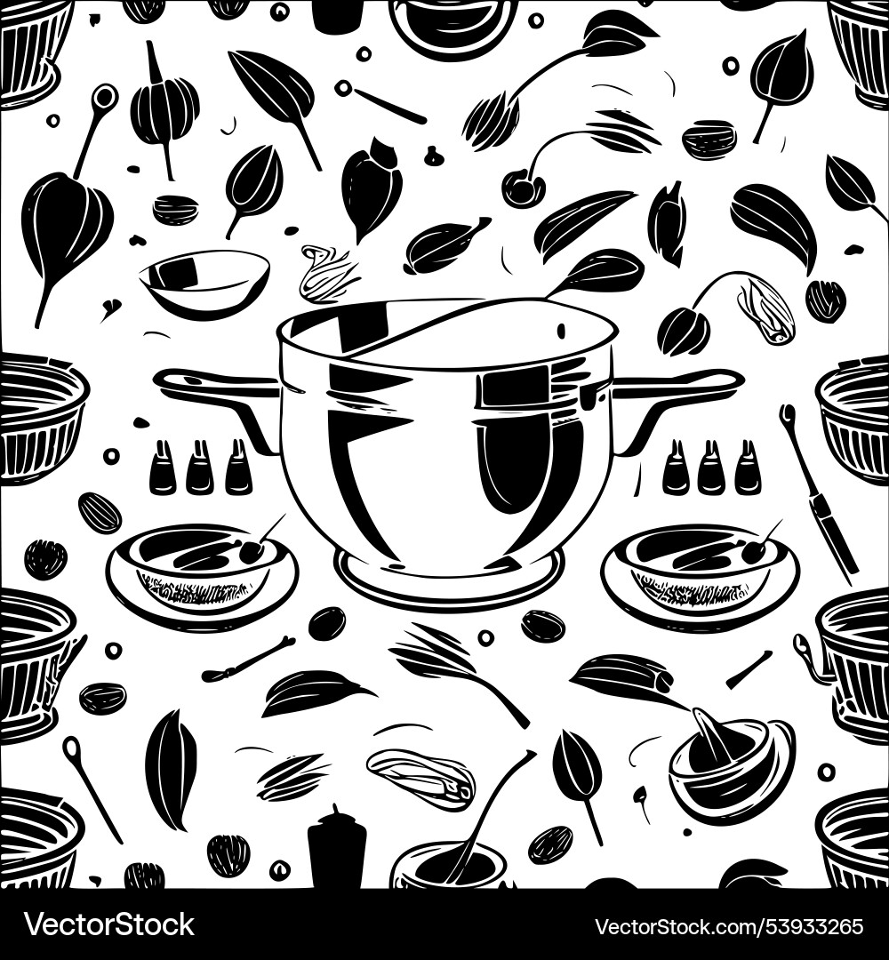 Cauldron abstract pattern seamless Cauldron abstract pattern seamless Vector Image