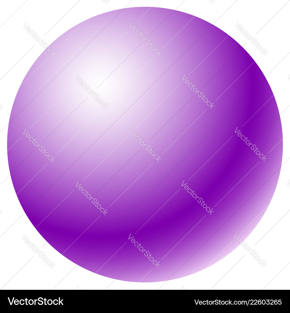 Circle with radial gradient fill glossy one-color Circle with radial gradient fill glossy one-color vector image