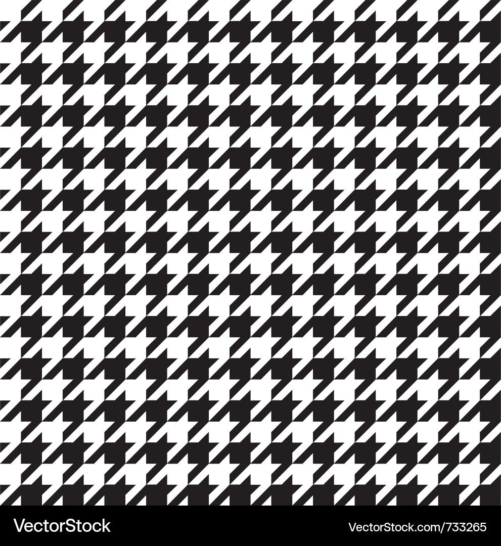 Elegant Houndstooth Pattern vector image