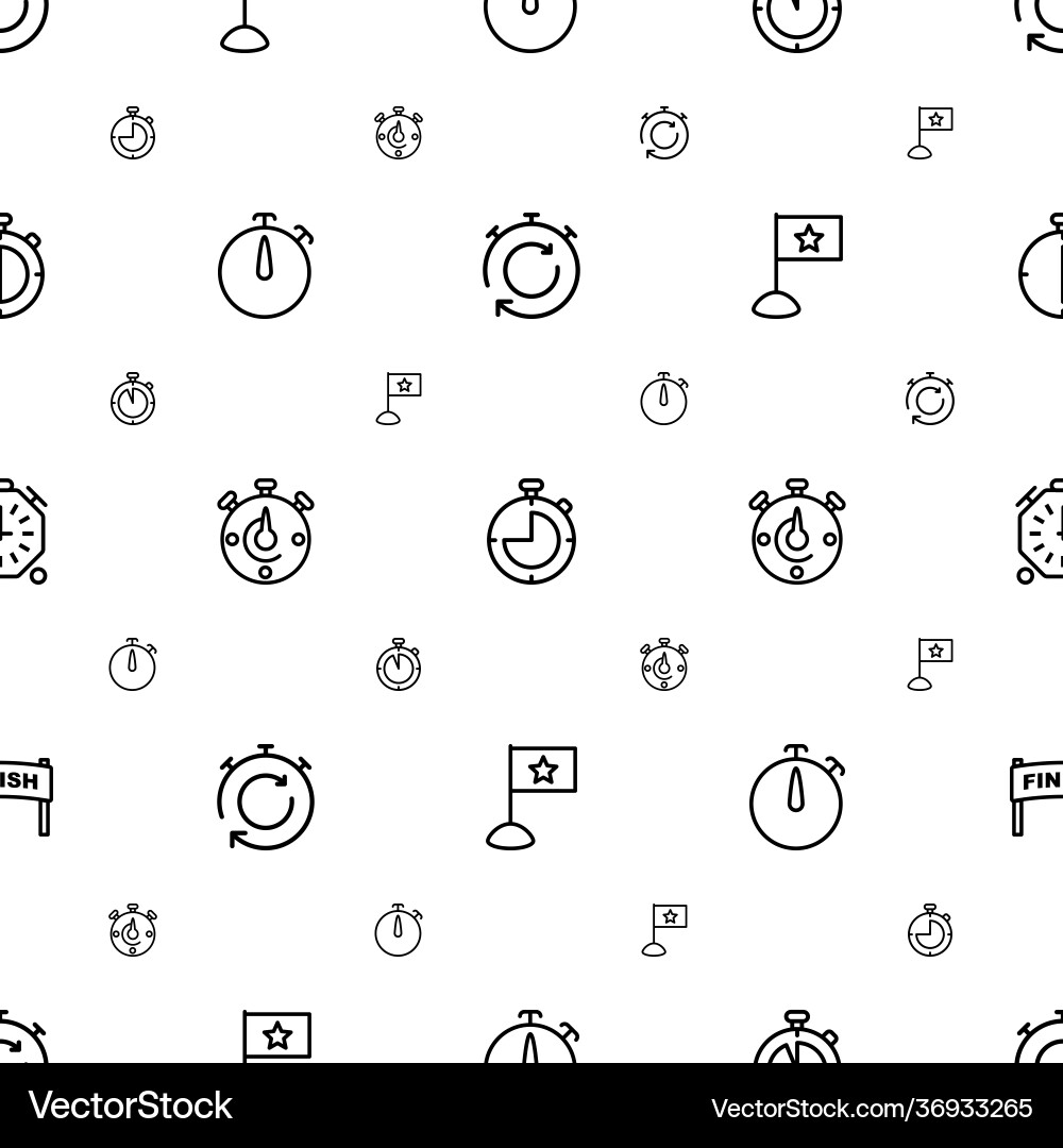 Finish icons pattern seamless white background vector image