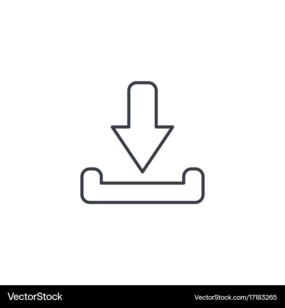 Loading shipment thin line icon linear vector image
