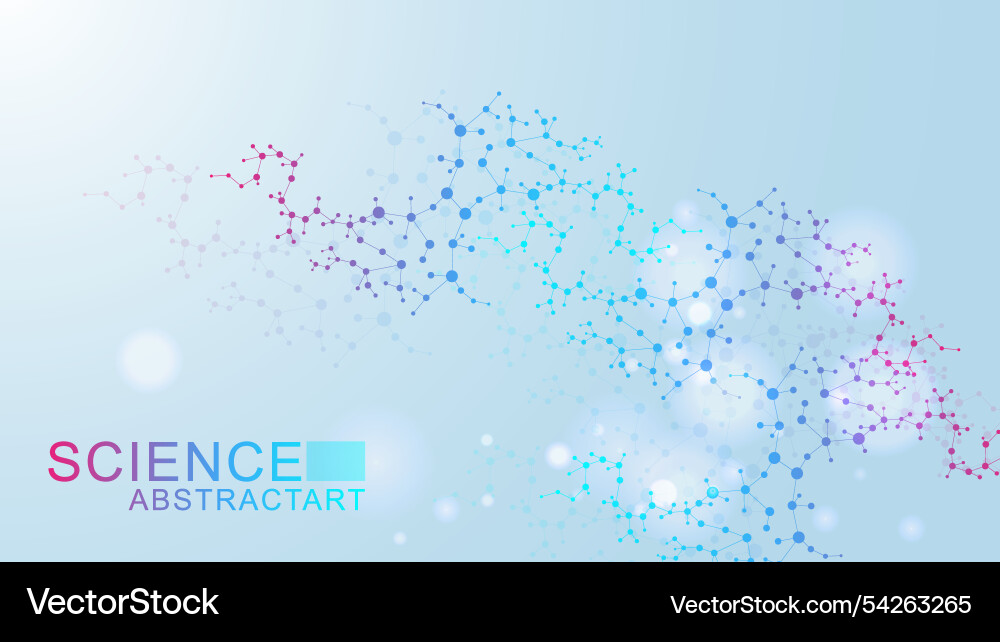 Modern abstract molecules structure for science Modern abstract molecules structure for science vector image