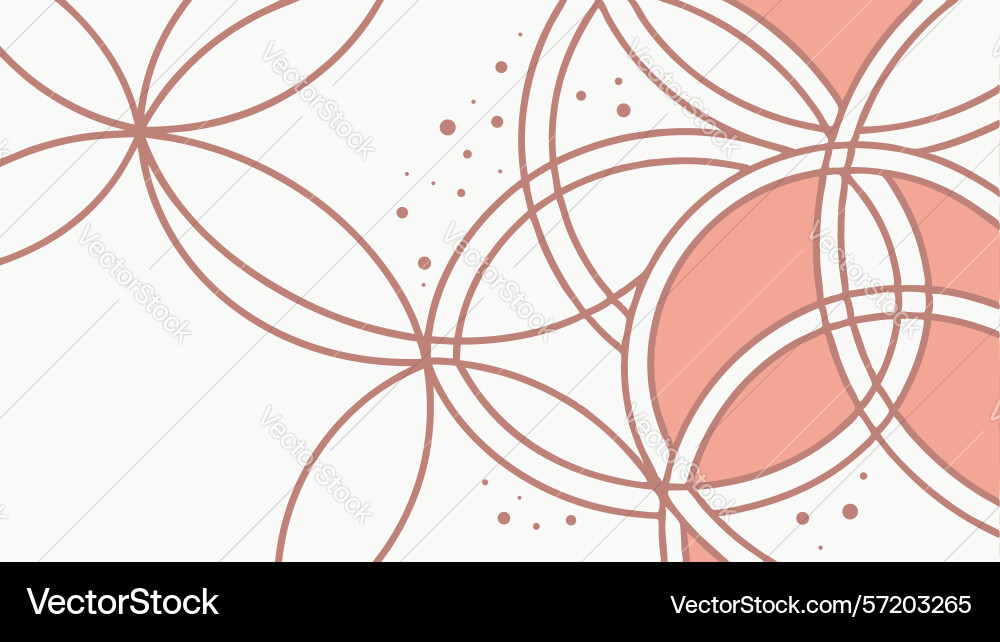Modern geometric pattern of intersecting circles vector image