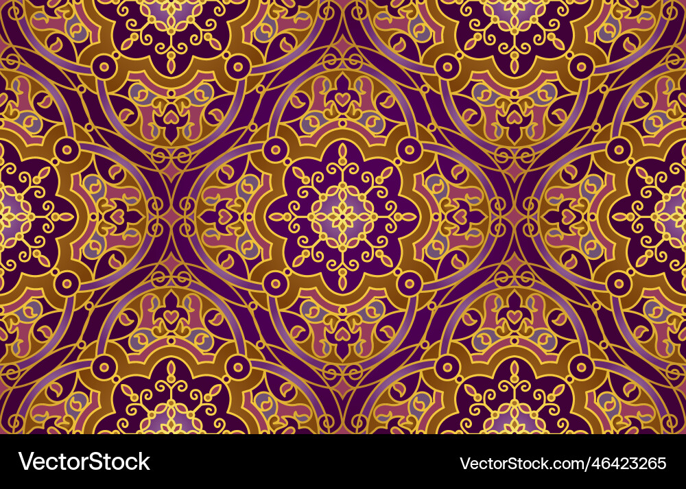 Seamless pattern in eastern style Seamless pattern in eastern style vector image