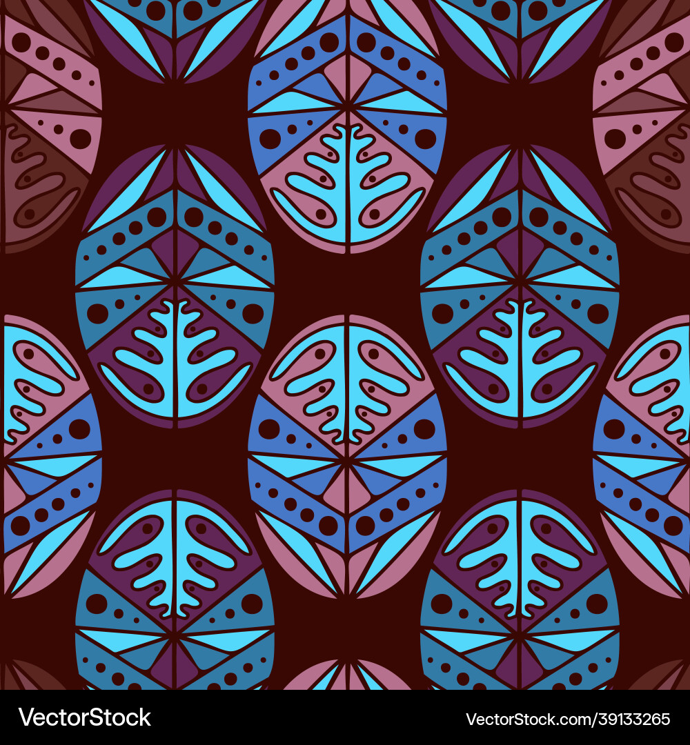 Seamless pattern with abstract geometric Vector Image
