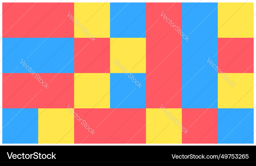 Seamless pattern with colorful squares vector image