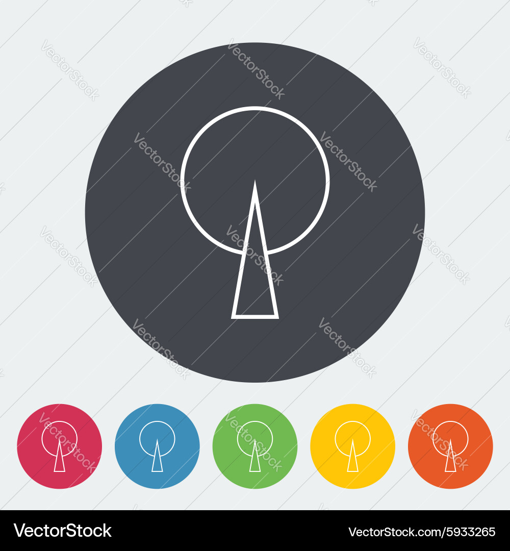 Tree icon vector image