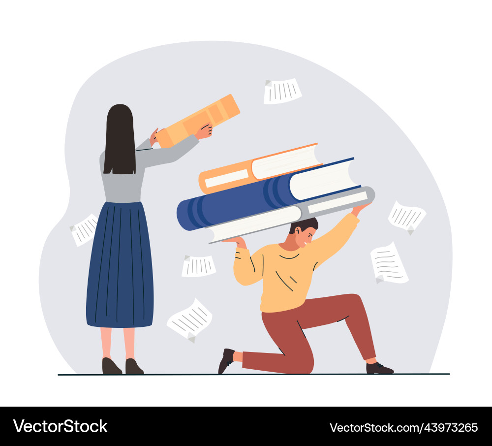 Unfair load distribution Unfair load distribution vector image