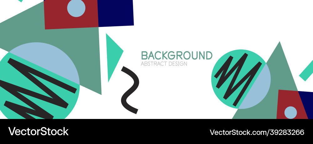 Abstract background blocks lines triangles Vector Image