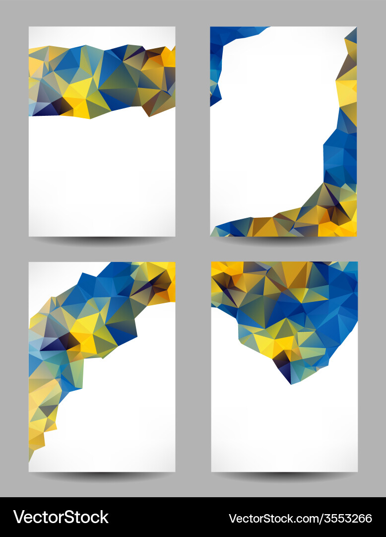 Backgrounds with abstract triangles Vector Image