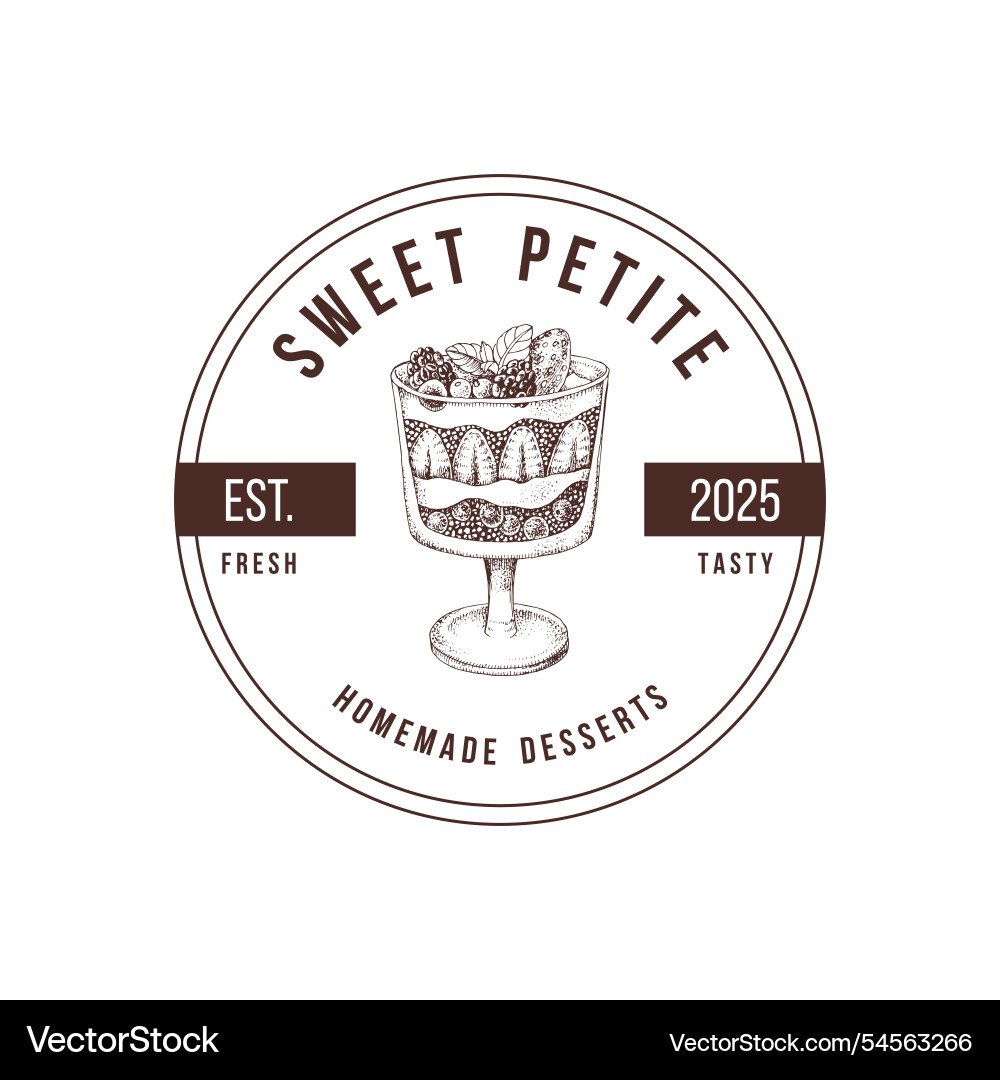 Bake house and patisserie premade logo Bake house and patisserie premade logo vector image