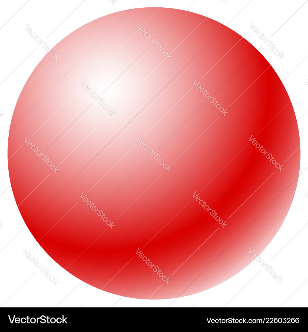 Circle with radial gradient fill glossy one-color Circle with radial gradient fill glossy one-color vector image