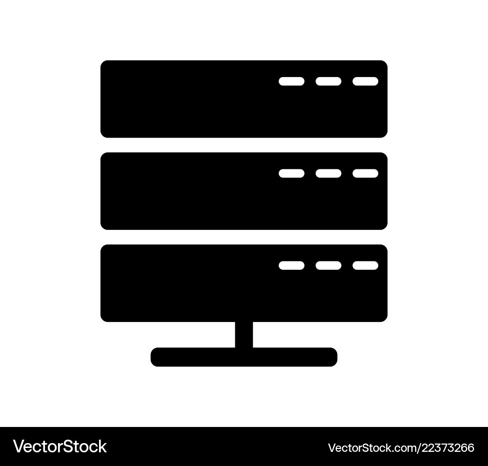 Database server icon Vector Image